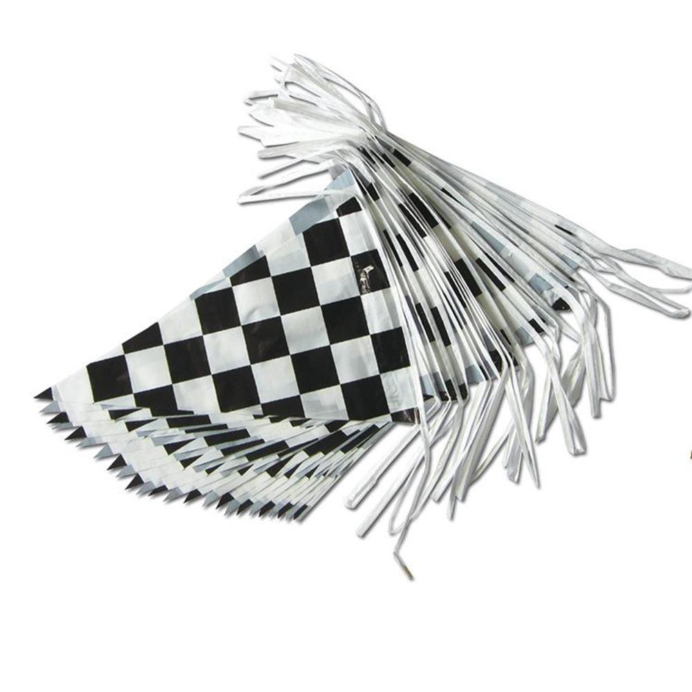 Bunting Flags Pennant Flag 30cm X 40cm Black White