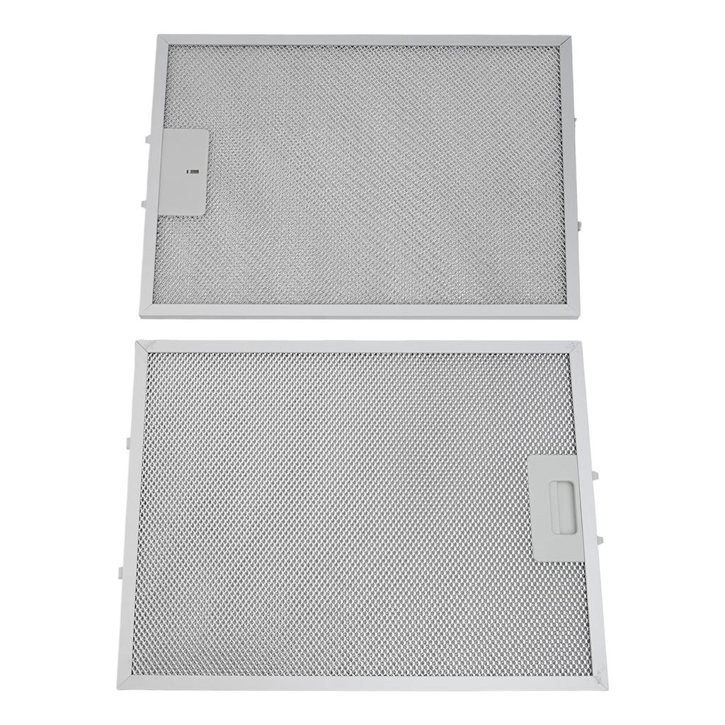 2PCS Silver Cooker Hood Filters Metal Mesh Extractor Vent Filter 280x371x9MM Silver Hoods Oil Filter Range Aspirator Filter
