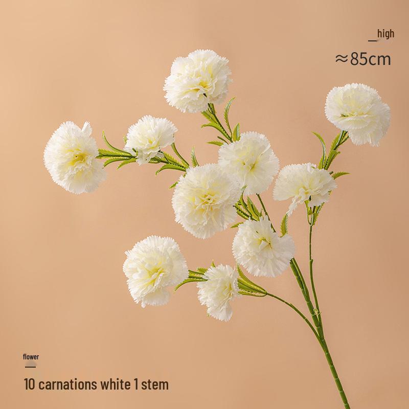 Luksusowy Bukiet Goździków Sztuczne Kwiaty jako Centralny Element Dekoracji Salonu lub Stołu Jadalnego