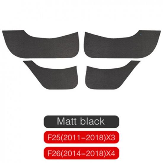 Наклейки-защита от пинков на внутренние двери автомобиля для BMW X3 X4 X5 X6 F25 F26 F15 F16 For BMW F25 F26 black