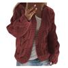 Women Knit Pocket Cardigan Long Sleeve Sweater Causal Loose Sweater Coat Outwear