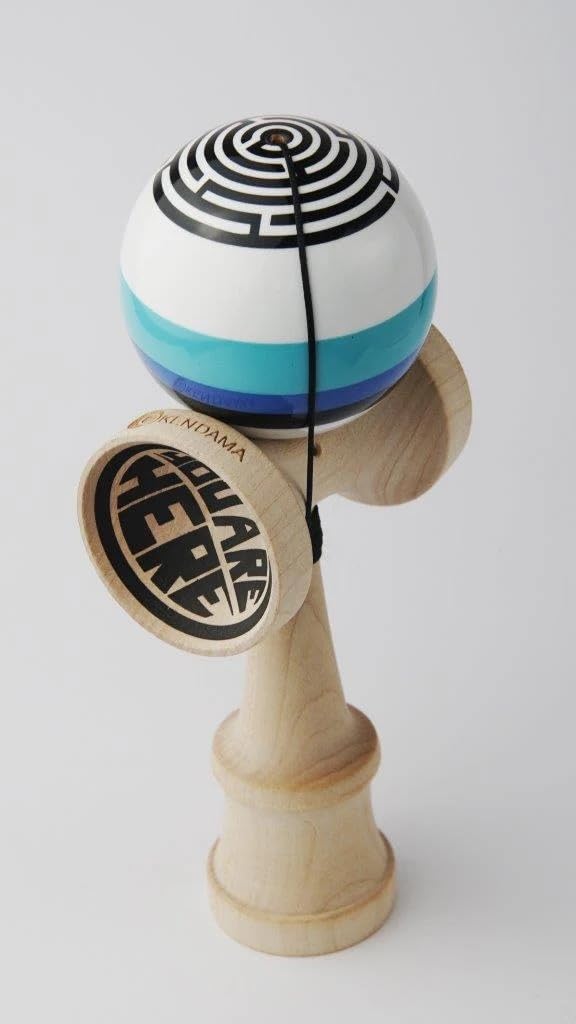 Okendama Kendama seria MAZE kształt ZERO1 farba SHTICK v2 farba Sticky Paint (LABIRYNT 3)