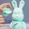 DIY Fluid Hase Ohne Pigment Handgemacht Wilder Hase Weiße Leere Form Puppe Spielzeug Graffiti Malerei Geschenk Mit Anzahlung Öffnung