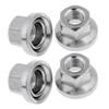 For Dead-flying Anti-skid Texture Cycling Drum Screws Drum Hub Fastening Bicycle Hub Nuts M9 M10
