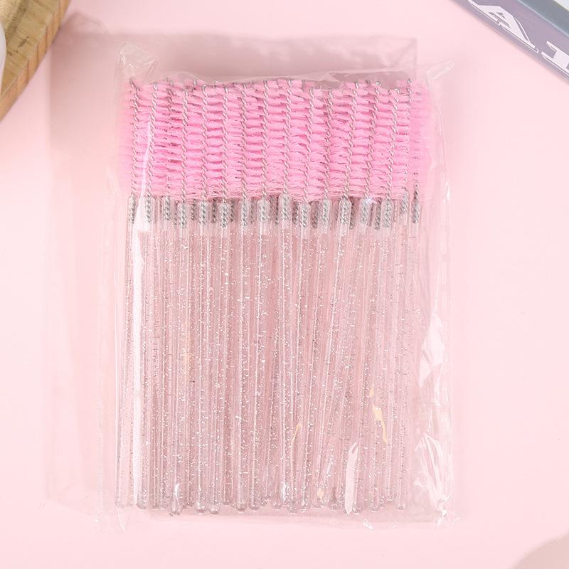 50Pcs Disposable Eyelash Wands Brush Eyebrow Comb Eye Lashes Extension Accessories Mascara Wand Makeup Professional Beauty Tool