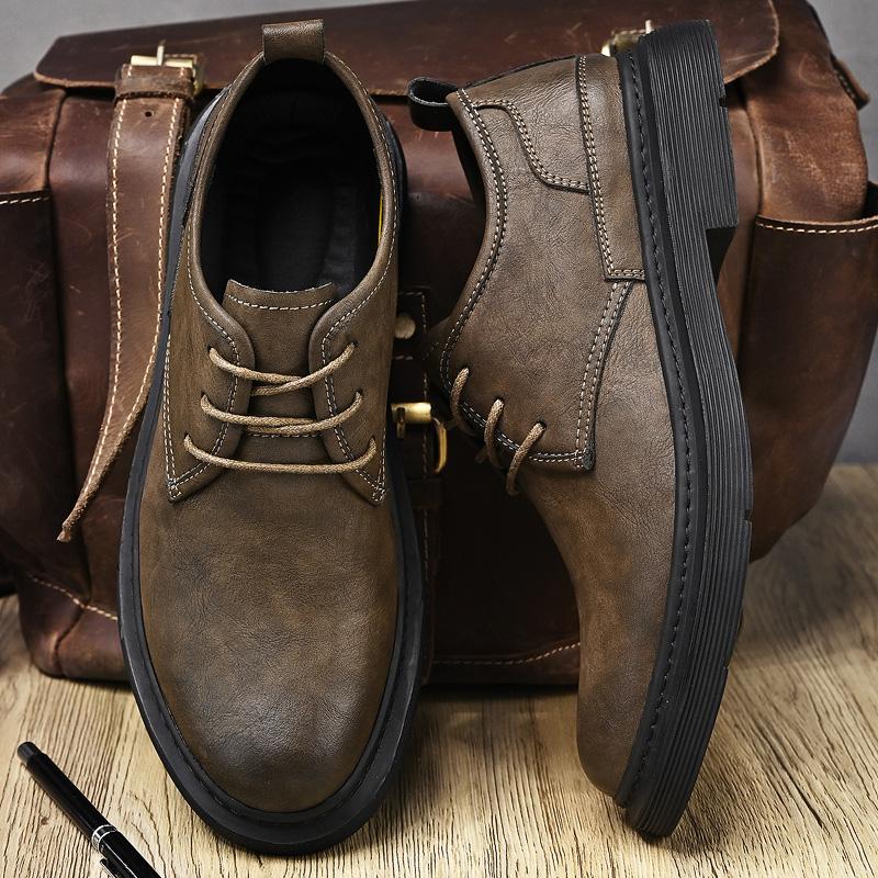 Fashion Luxury Brand Men Comfy Driving Shoes2025New Flat Designer Outdoor Shoes Casual Leather Walking Shoes Classic Lace-Up Oxford Shoe