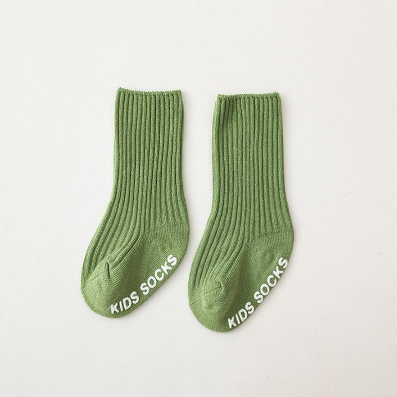Bonbonfarbe Neue Kinder Baumwollsocke Für Jungen Kleinkinder Mädchen Knöchelsocken Gestreift Rutschfest Säugling Baby Bodensocke Weich