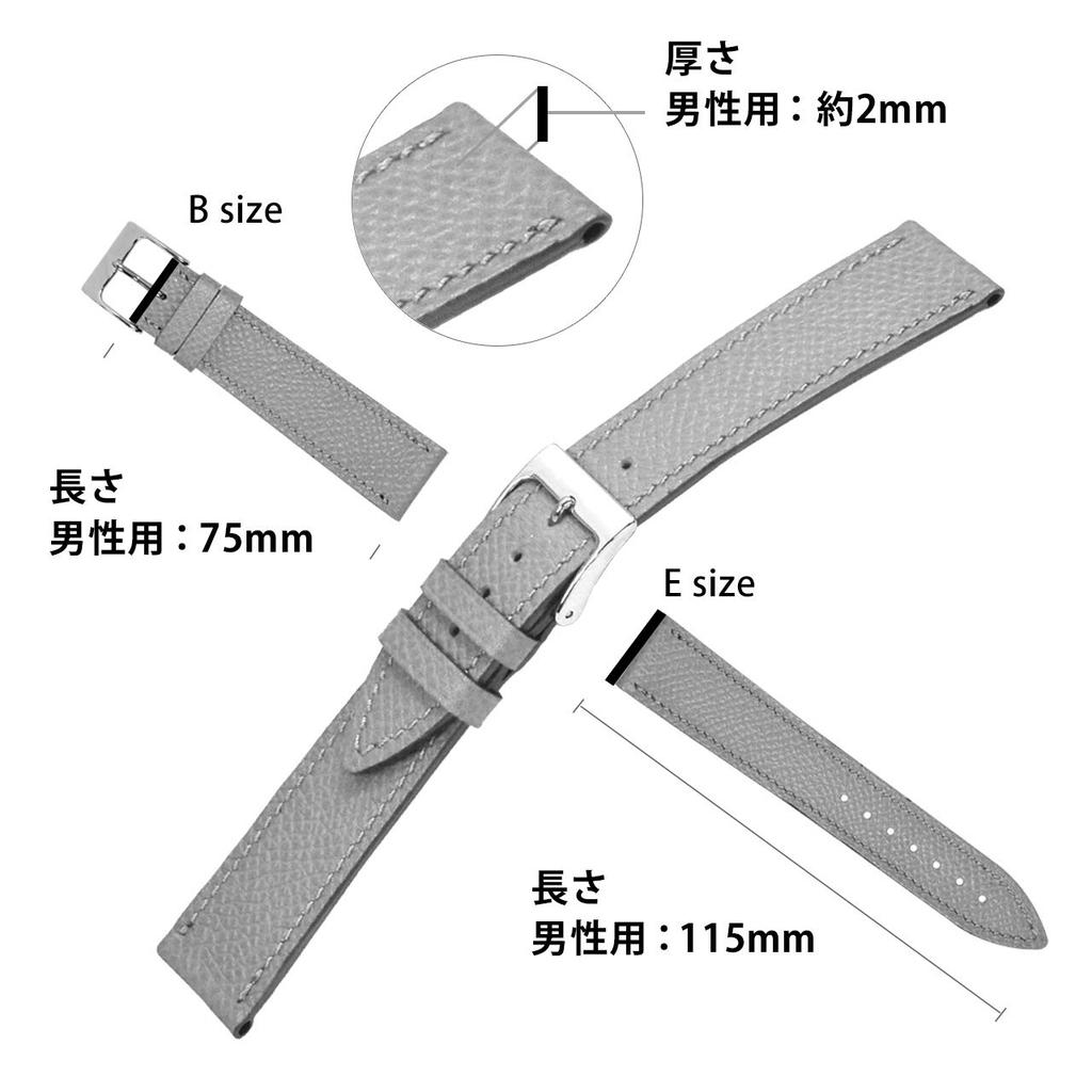 CASSIS BREST Calfskin Watch with Replacement U1088500091019 Strap, 19mm, Greige, Tool,