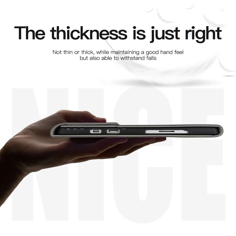 For Microsoft Surface Pro 10/9 Case Stand Leather Protective Sleeve with Pen Holder