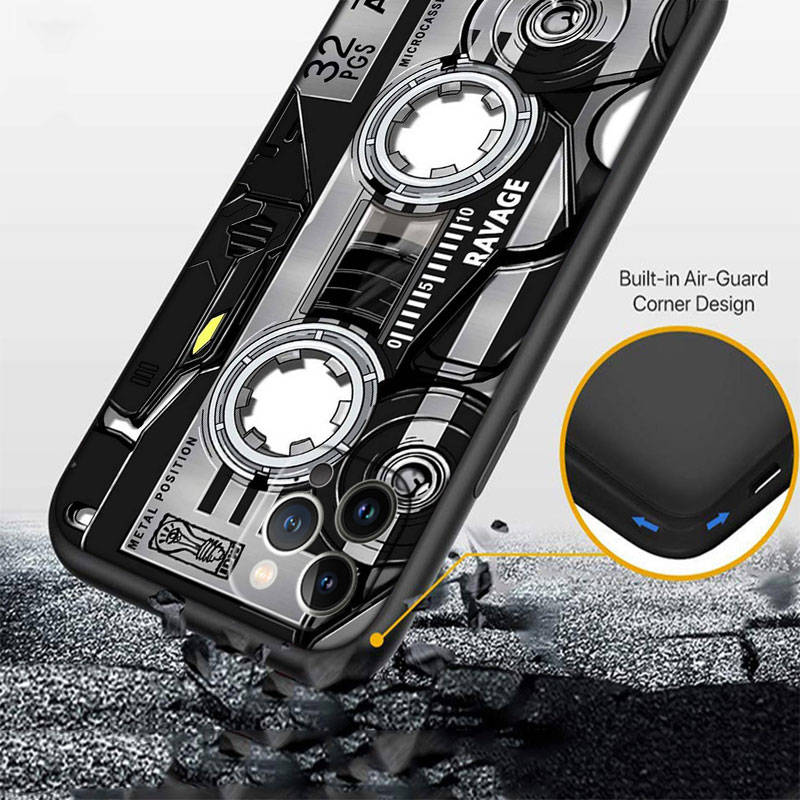 IR30 Vintage Boombox Tape Shell for Samsung Note 20 10 S25 Plus Ultra Lite A51 A52 A53 A71 A72 A73 M20 M30 M21 M31 M51 A11 A70 A56 A26