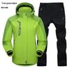 Outdoor Windbreaker Pants and Jacket Set for Men and Women - Windproof, Waterproof, Ideal for Spring/Autumn Hiking