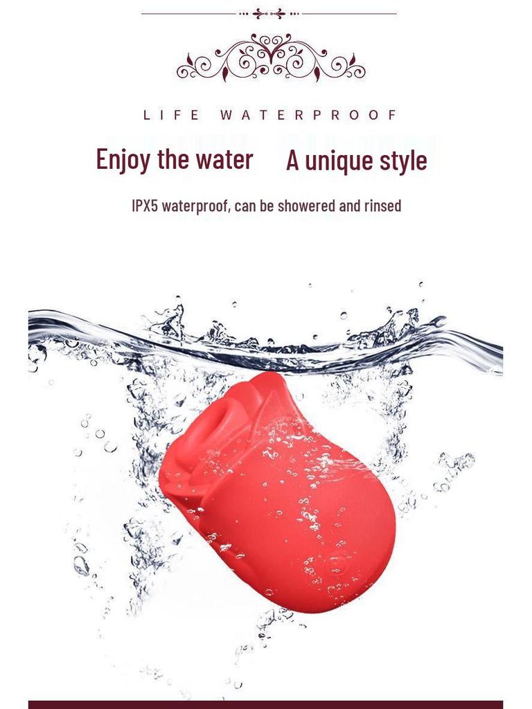 Spring Rose Clitoral Massager: Tongue-Licking G-Spot Vibrator