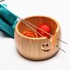 Ciotola per filati personalizzata per uncinetto Porta-uncinetto in legno personalizzato con coperchio Organizzatore multifunzionale per riporre oggetti artigianali Regali fatti a mano per