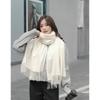 Autumn and Winter Scarf Shawl High end Versatile Solid Color Scarf for Women Autumn and Winter Warm New Imitation Cashmere Scarf