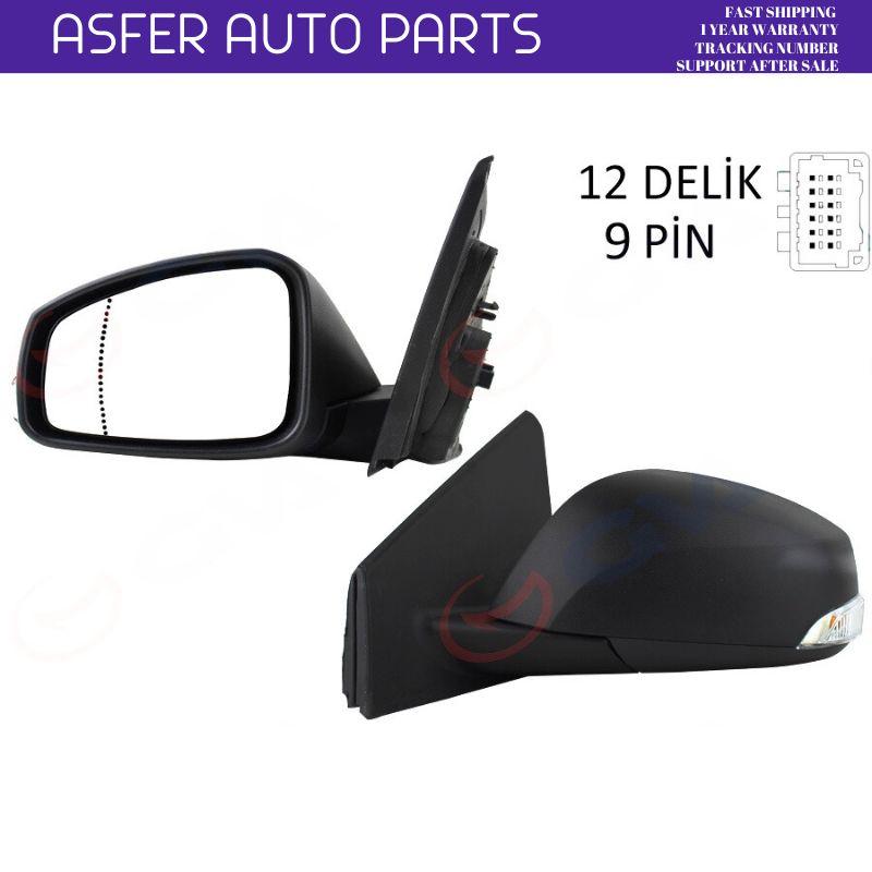 Outside Side Mirror Left Black For Renault Fluence Megane Mk3 2009-2016 Electric 9 Pins Oem 963028938R 963020180R
