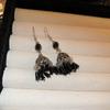 Bohemian retro tassel earrings with fashionable ethnic style and temperament, ear hooks with a niche and high-end feel, versatile earrings