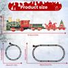 Christmas Electric Track Train Set Children Toy Railway Trains Cargo Car Model with Sounds Lights Kids New Year Xmas Gifts Decor