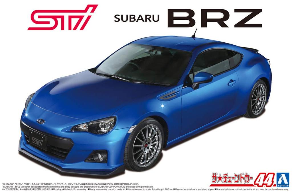 Aoshima Bunka Kyozai Die getunte Auto-Serie 44 Subaru STI ZC6 SUBARU BRZ 2012 Plastikmodell 1/24 Nr.