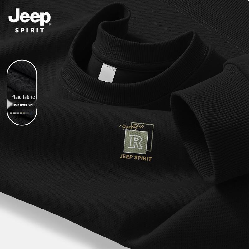 JEEP SPIRIT Men s 2026 Loose Round Neck Sweatshirt XL