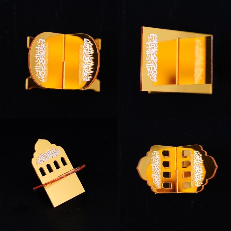 Elegant Acrylic Rack Set for Fruit Biscuit Display as Eid Decoration Eid Islamic Gift for Celebration