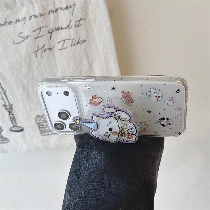 

Polka Dot Dog Rocking Stand for iPhone 17/16 Pro Max/15/14 Women s Case 14 Pro