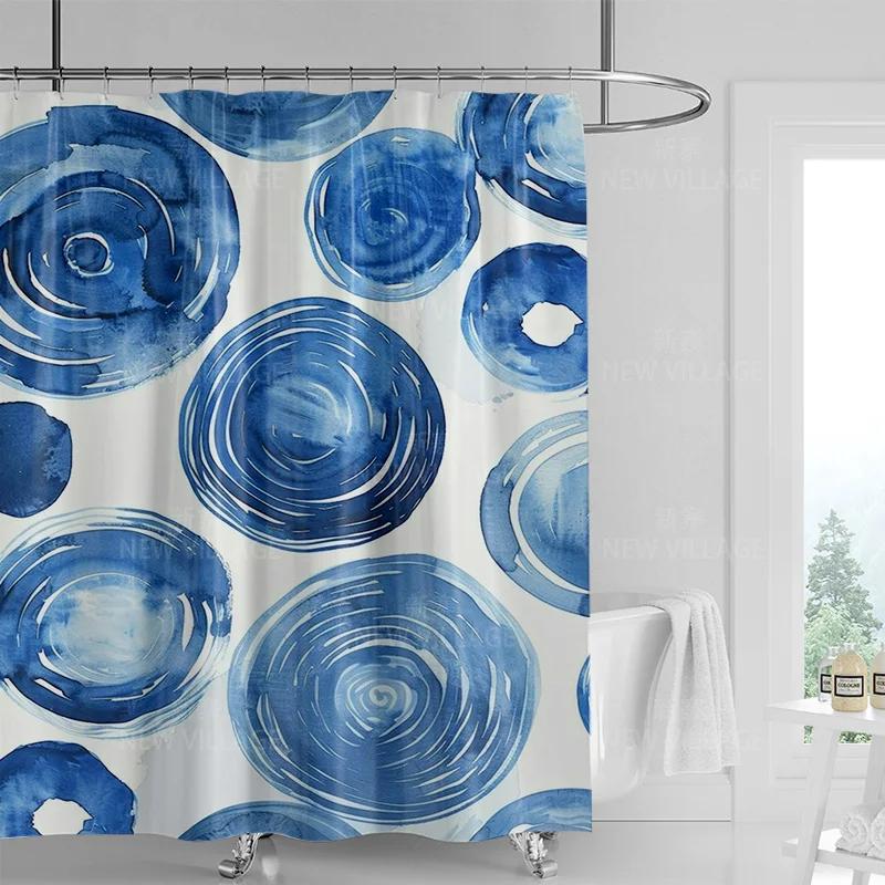 Abstrakcyjna Zasłona Prysznicowa z Graffiti Można Prać w Pralce Odporna na Wycieranie Nordycka Dekoracyjna Zasłona Prysznicowa do Rodzinnej Łazienki 180x200