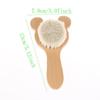 Soft Goat Bristle Shower Brush Wooden Handle Super Soft Scrubber Bath Brush Baby Hair Skin Body Massage Cleaning Tool