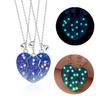 3 Pezzi Collana Girocollo Magnetica a Forma di Cuore Ottima per Amiche Catena a Cuore da Unire