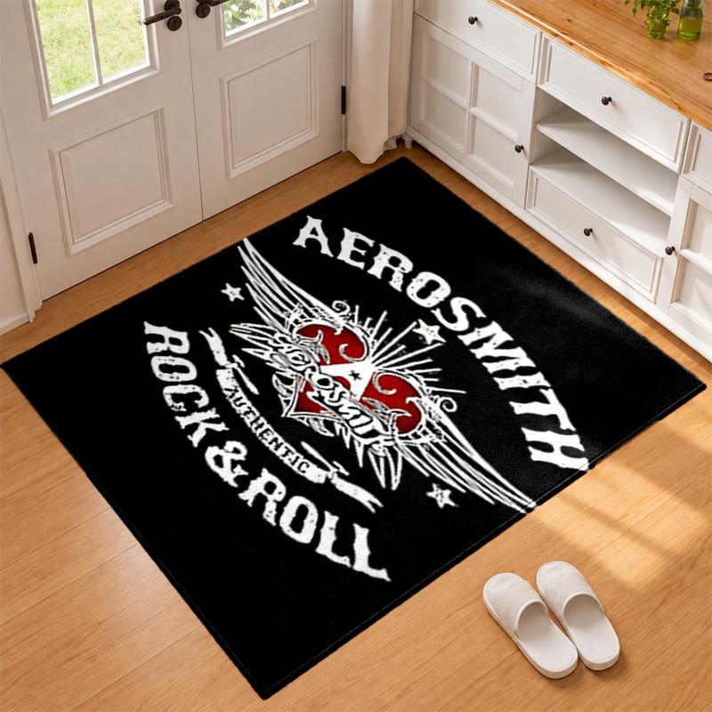 Aerosmith Carpet Door Mat for Living Room or Bedroom Protective Mat Under Chair Office Decoration Christmas Gift Birthday Present