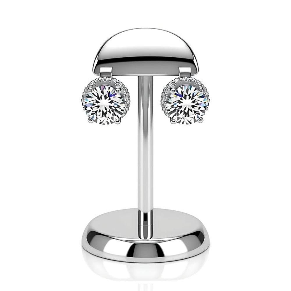 Black Awn Classic Stud Earrings Square Black Stone Earrings for Women