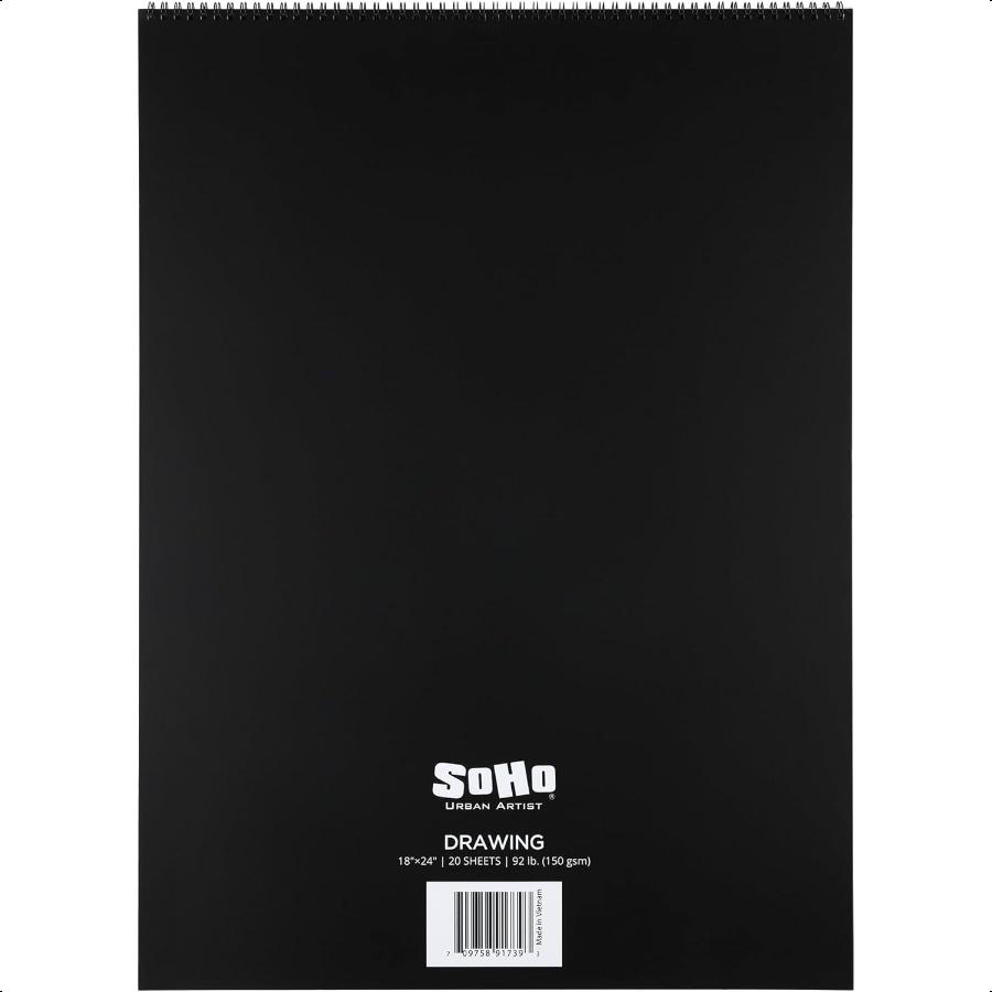 

SoHo Urban Artist Softcover Drawing Pad 18x2492 lb. 150gsm 24 Sheets Drawing Paper Pads for Artists Travel Illustrations More United States