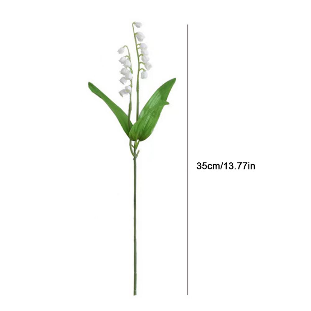 

Lily Of The Valley Faux Flowers 10PCS Fake White Bell Flowers May Flower For Home Garden Wedding Party Wind Chime Orchid Bouquet