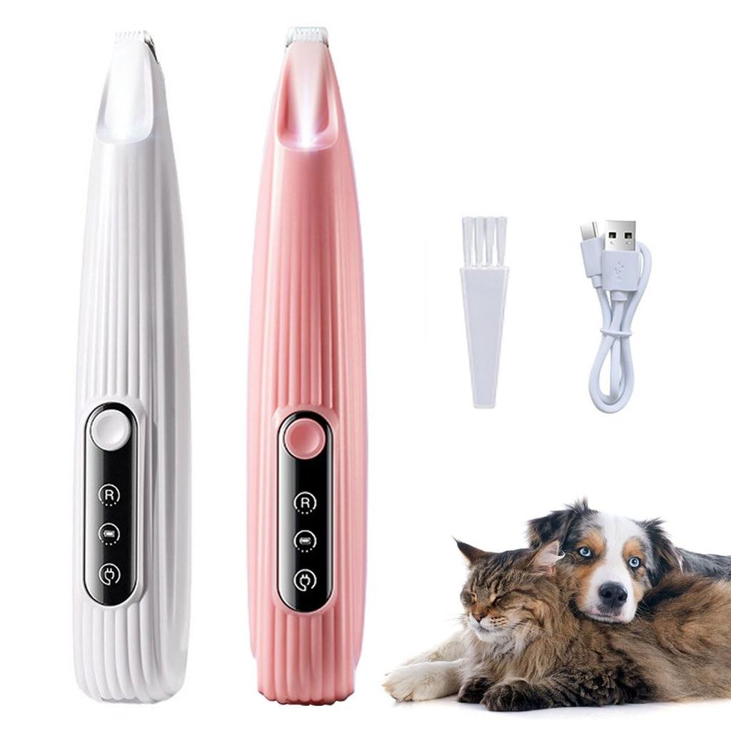 Pet clippers with LED paw quiet safety for home low low for behind around around home trimming light, care, dog, cat, design, small, lightweight,