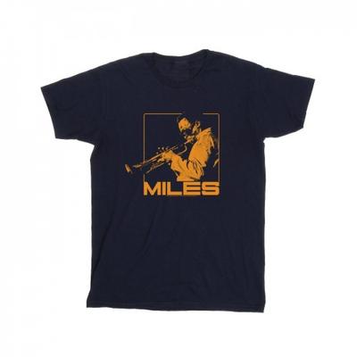 Miles Davis Mens Orange Square T-Shirt