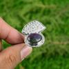 Ruby Zoisite Stone Bezel New Stackable Trendy Statement Ring 925 Sterling Silver