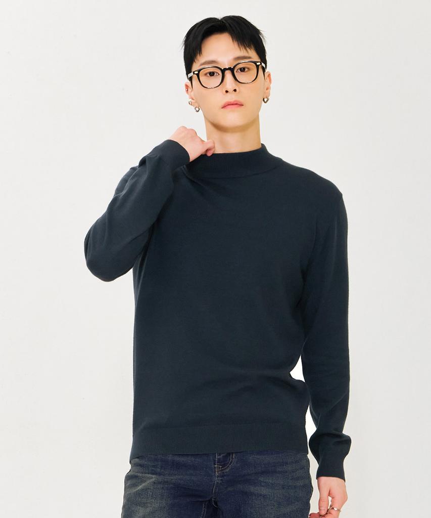 CHASECULT Men'S Essential Mock Neck Sweater - Green