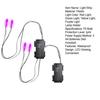 Luzes de Cordão de LED Brilhantes com Temporizador Luzes de Olho de LED Fantasmagóricas Iluminação de Halloween à Prova de Intempéries para Máscaras Caveiras Adereços