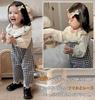 Icyrain Girls Gingham Lace-Hem Salopette Overalls, 80 Cm (Single Item)