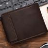 High Quality PU Leather Men's Wallet Short Portable Card Holder Bags Casual Multiple Card Slots Zero Wallet