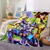 Saint Seiya Legend Sanctuary Flannel Blanket Super Soft Warm Cozy Blanket For Sofa Bed Office Travel Allseason Home Decor Gift