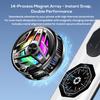 Portable Magnetic Semiconductor Phone Cooler with Digital Display RGB Lights Powerful Cooling Fan for Gaming Phone Ice Cooler