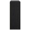Wall Cabinet Set 2 Pcs Black Oak Effect 69.5 X 34 X 90 Cm