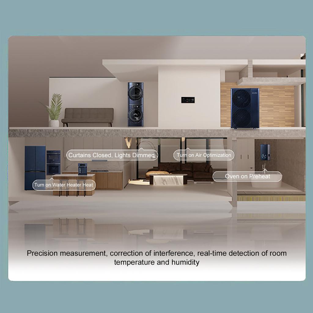 WiFi 12 In 1 Air Quality Detector Carbon Dioxide Detector with Time Date Display AQI PM2.5 PM10