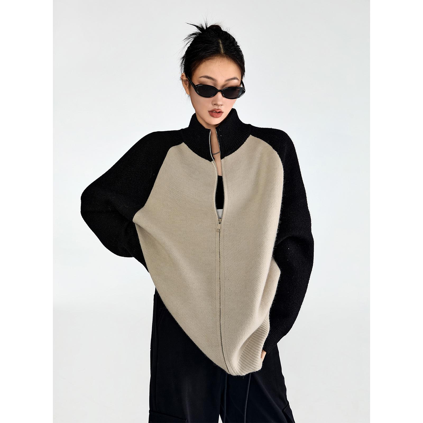 

2024 Женский Повседневный Осенний Вязаный Кардиган Пальто - Ленивый Стиль, Уличный Вайб для Пар XXL хаки