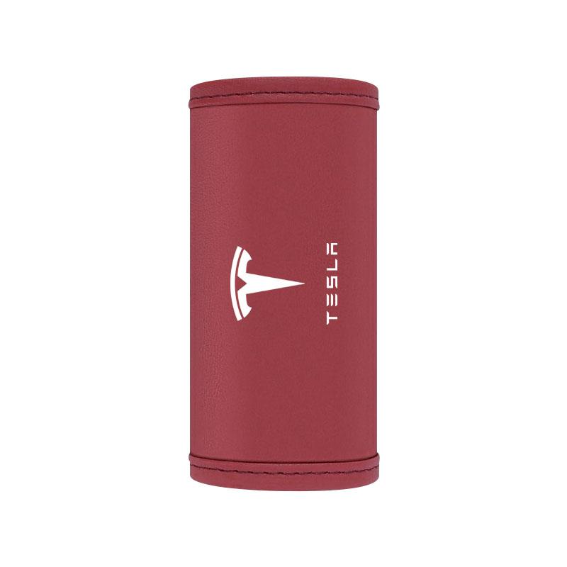 

Защитная накладка на ручку на крыше салона автомобиля, ручка двери автомобиля, ручка ручного тормоза для Tesla Model 3 Model S Model X Y Roadster Performance коричневый