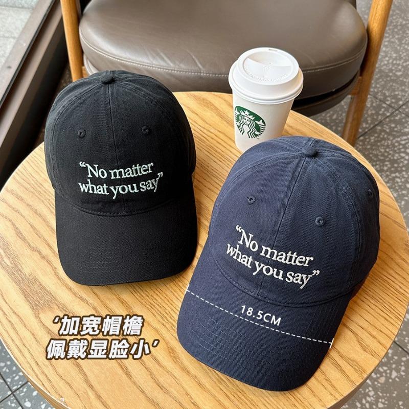 New baseball hat spring and summer wide brim deep top cap cap English versatile soft top baseball cap boys and girls