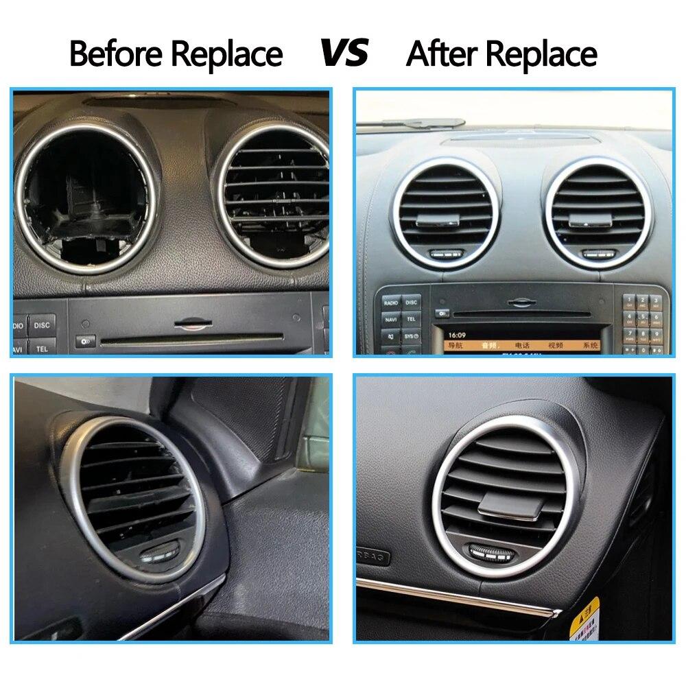Car Front Left Right Central Dashboard AC Vent Grille Panel Cover For Mercedes Benz W164 M ML GL Class ML300 ML450 2005-2012