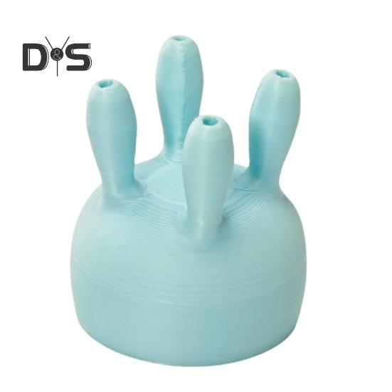 

Крышка для коробки с молоком, напечатанная на 3D-принтере, крышка для бутылки с молоком из коровьего вымени, многоразовый коробочный дивертор для молока, крышка для носика коробки с молоком, имитация рождественского подарка для семьи небесно-голубой