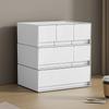 1/2/3-Schichtige Desktop-Schubladen-Aufbewahrungsbox Stapelbare Aufbewahrungsschubladen Schreibtischzubehör Kosmetik-Organizer Kleinkram-Halter für Zuhause