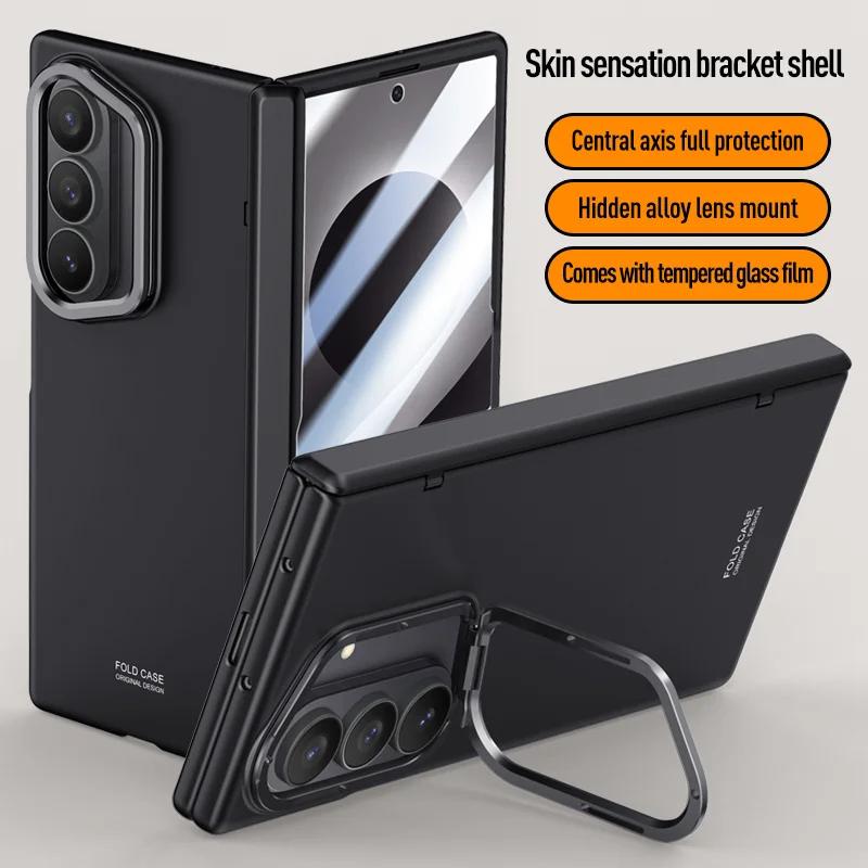 For Samsung Galaxy Z Fold 8Ultra With Privacy Tempered Glass Film Full Protect Ultrathin Case Spring Hinge Camera Holder Cover